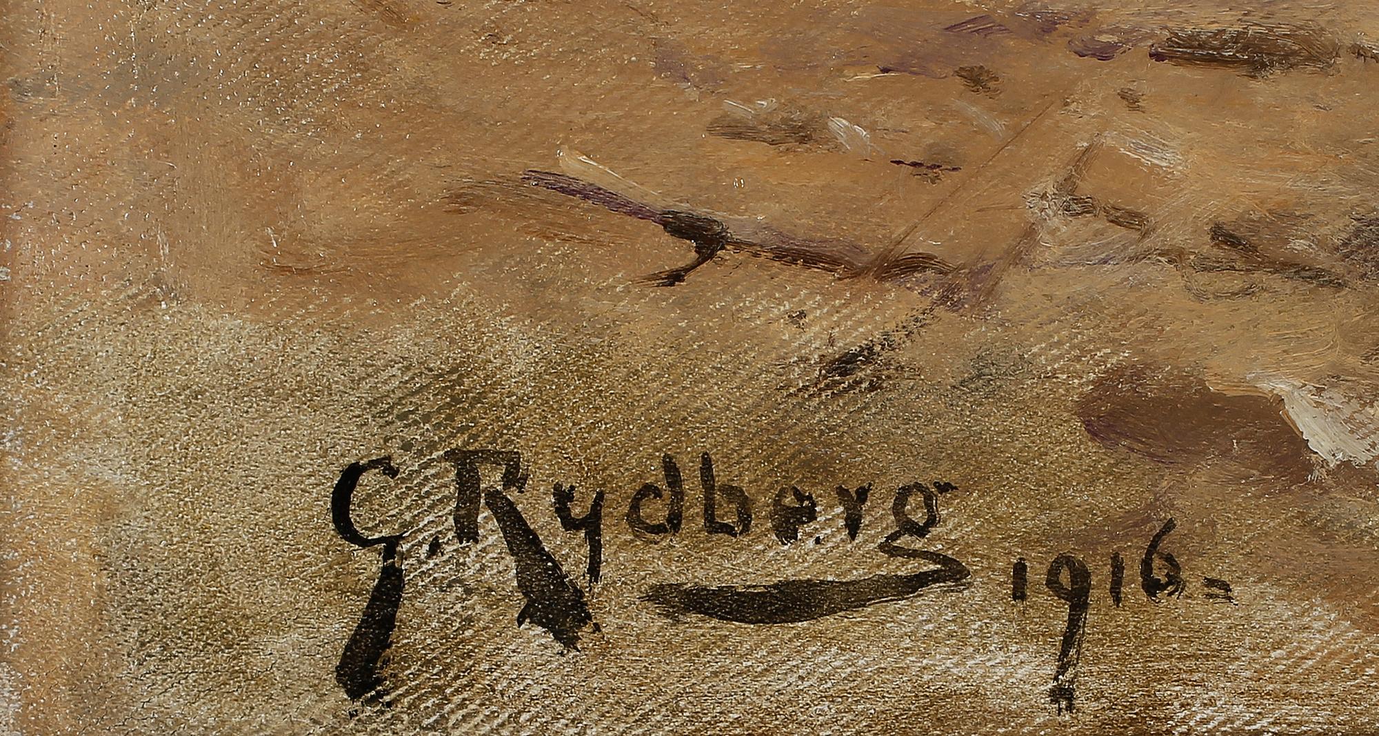 GUSTAF RYDBERG, olja på duk, signerad och daterad 1916.