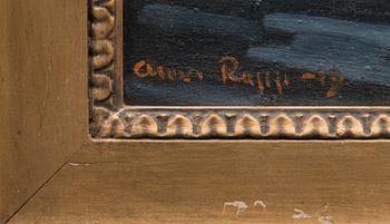 Oil on canvas, signed and dated -19.