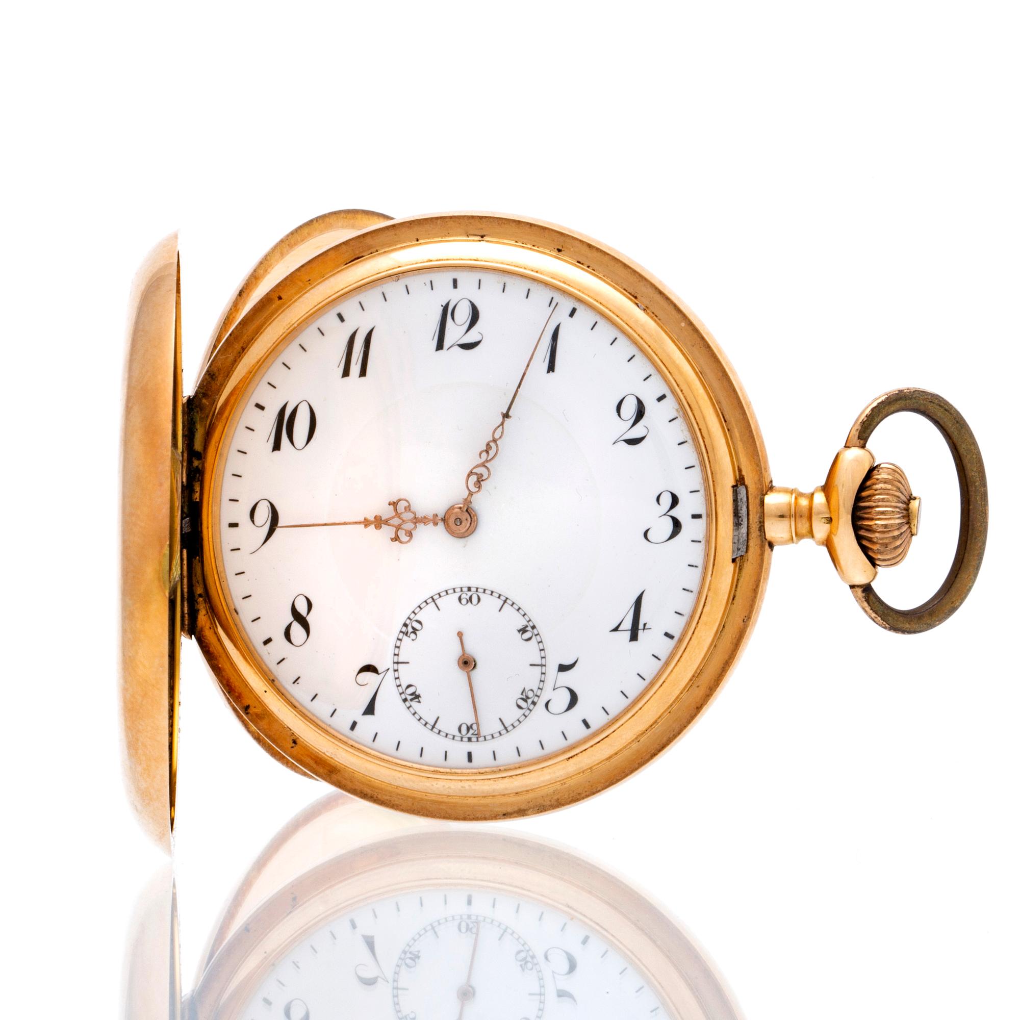 Hunter, pocket watch, 52 mm.