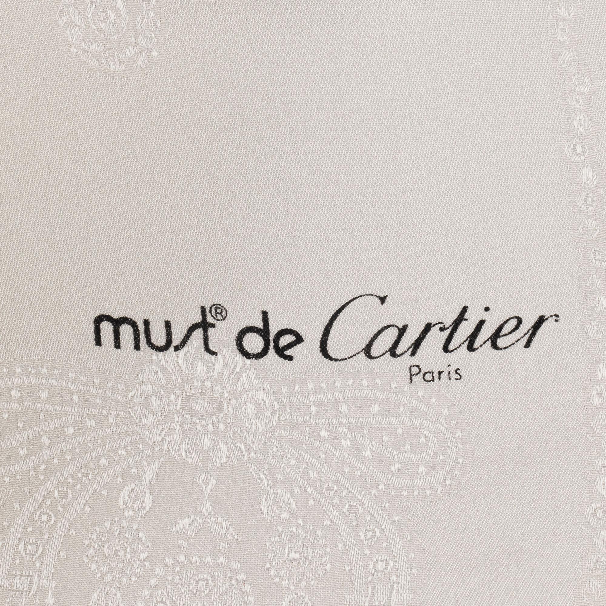 Cartier, scarf.