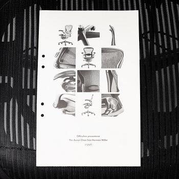 Don Chadwick och Bill Stumpf, skrivbordsstol, "Aeron", Herman Miller.