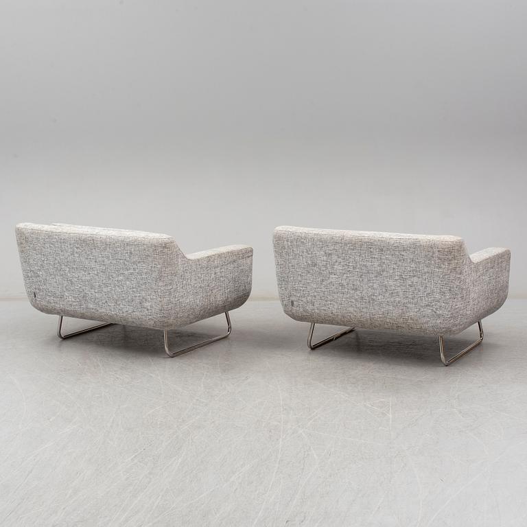 An 'Aspen' sofa with two easy chairs from Content by Terence Conran.