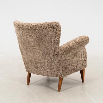 Fritz Hansen armchair, model 8020, 1950s, Denmark.