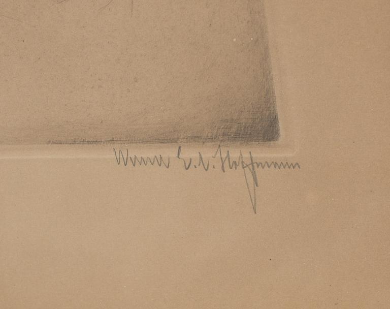 WERNER E. A. HOFFMANN, etsning, signerad och numrerad 2/200.