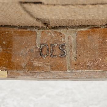 A set of three late Gustavian open Armchairs by O. Eriksson (1754-1808).