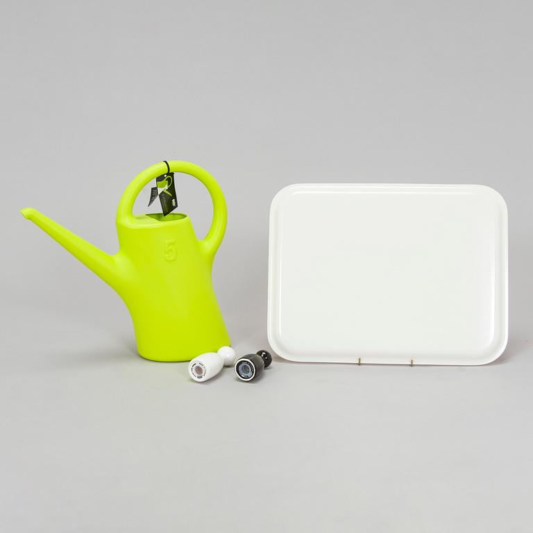 Eero Aarnio, erä kodintuotteita, 10 kpl, eri valmistajia.