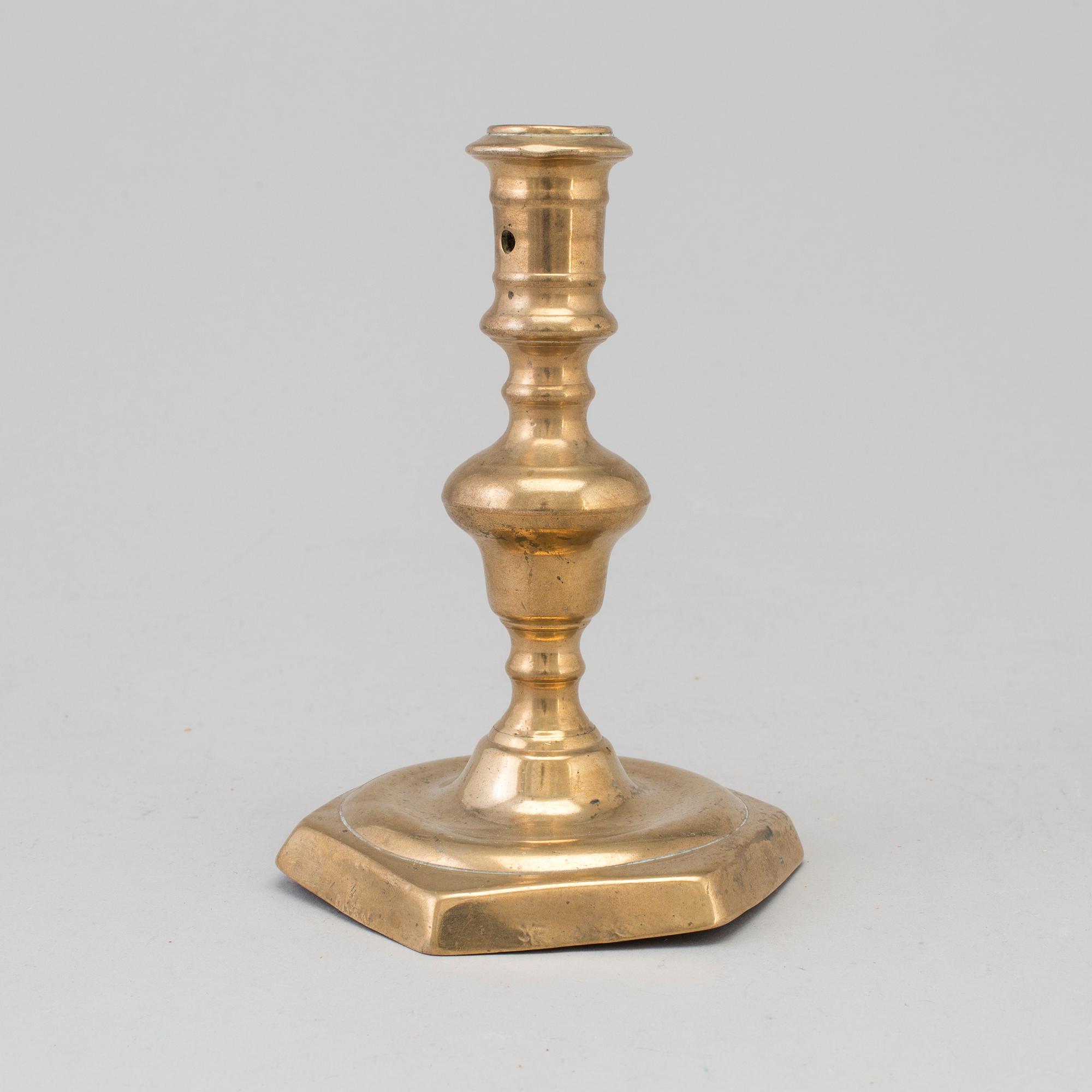 LJUSSTAKE, brons, 1600-tal.
