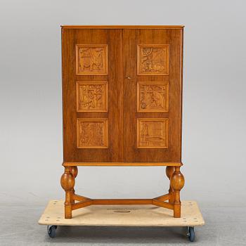 A 1950's mahogany cabinet by Eugen Höglund.