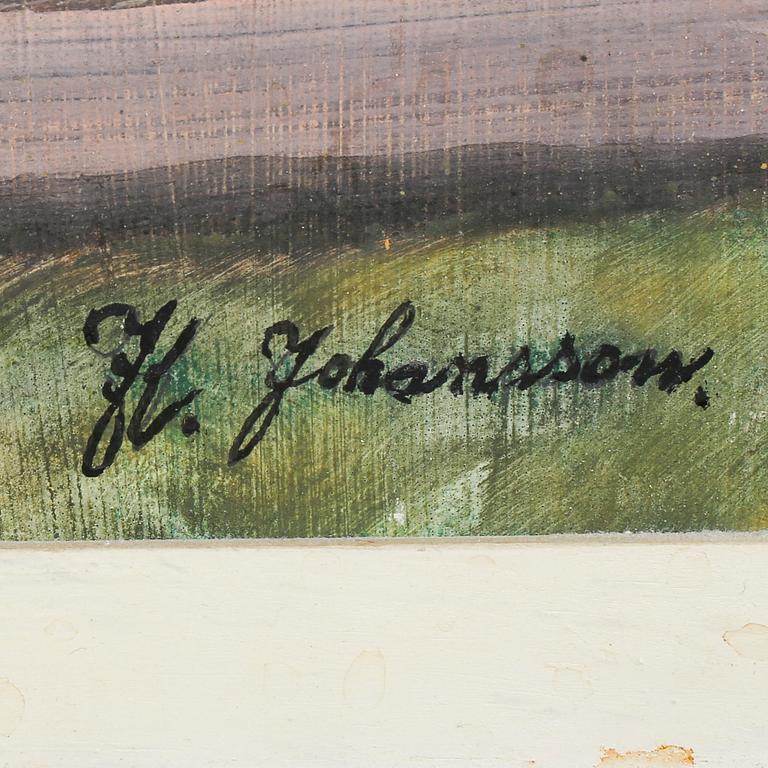 KNUT JOHANSSON, oil on panel, signed.