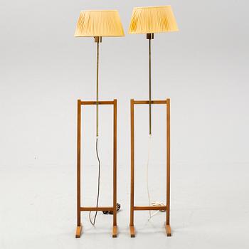 A pair of model 2548 floor lamps by Josef Frank for Firma Svenskt Tenn, designed 1952.