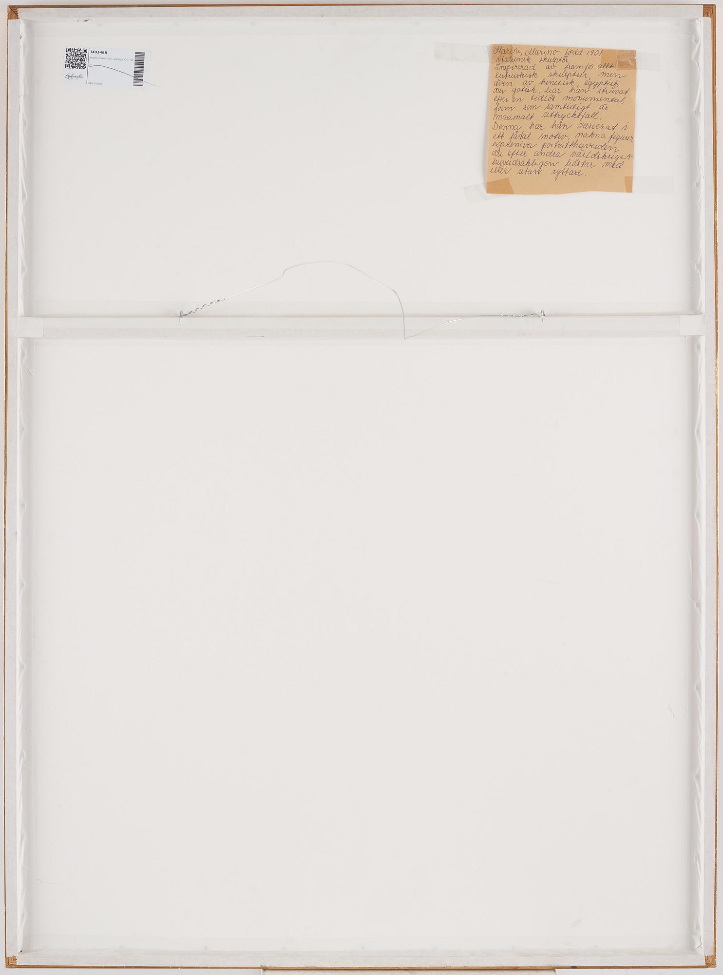 Marino Marini, Utan titel.