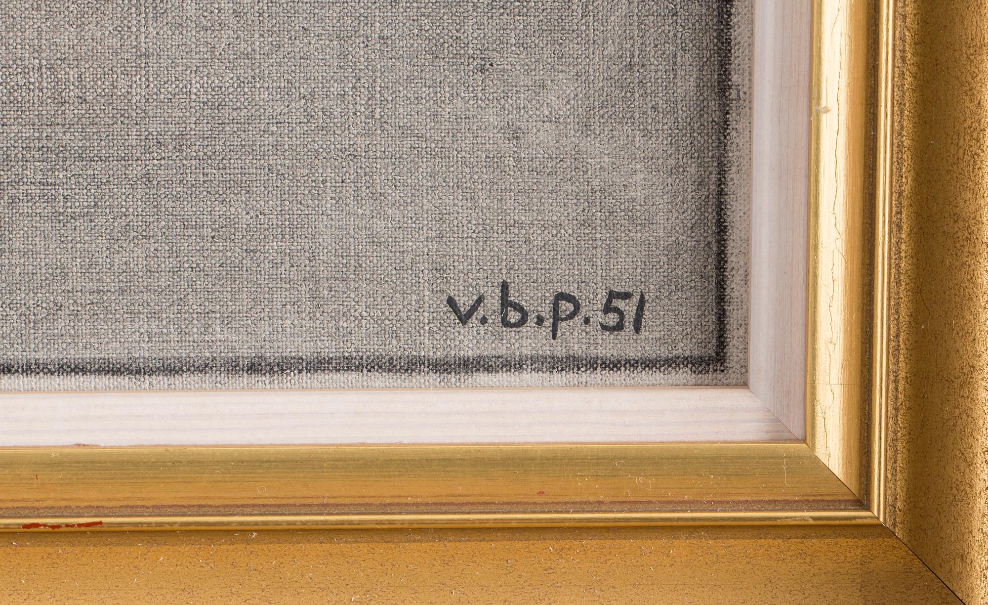 VILHELM BJERKE-PETERSEN, olja, monogramsignerad och daterad 51.