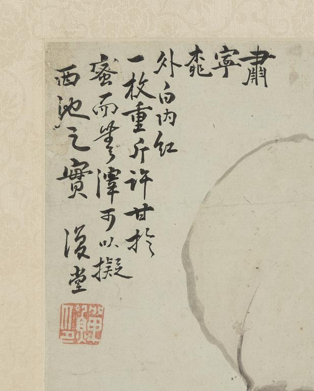 An album page, ink and colour on paper, after Li Shan (1686-1756/62).