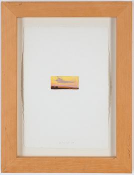 Peter Frie, kolorerad etsning, monotypi, signerad och daterad -00.