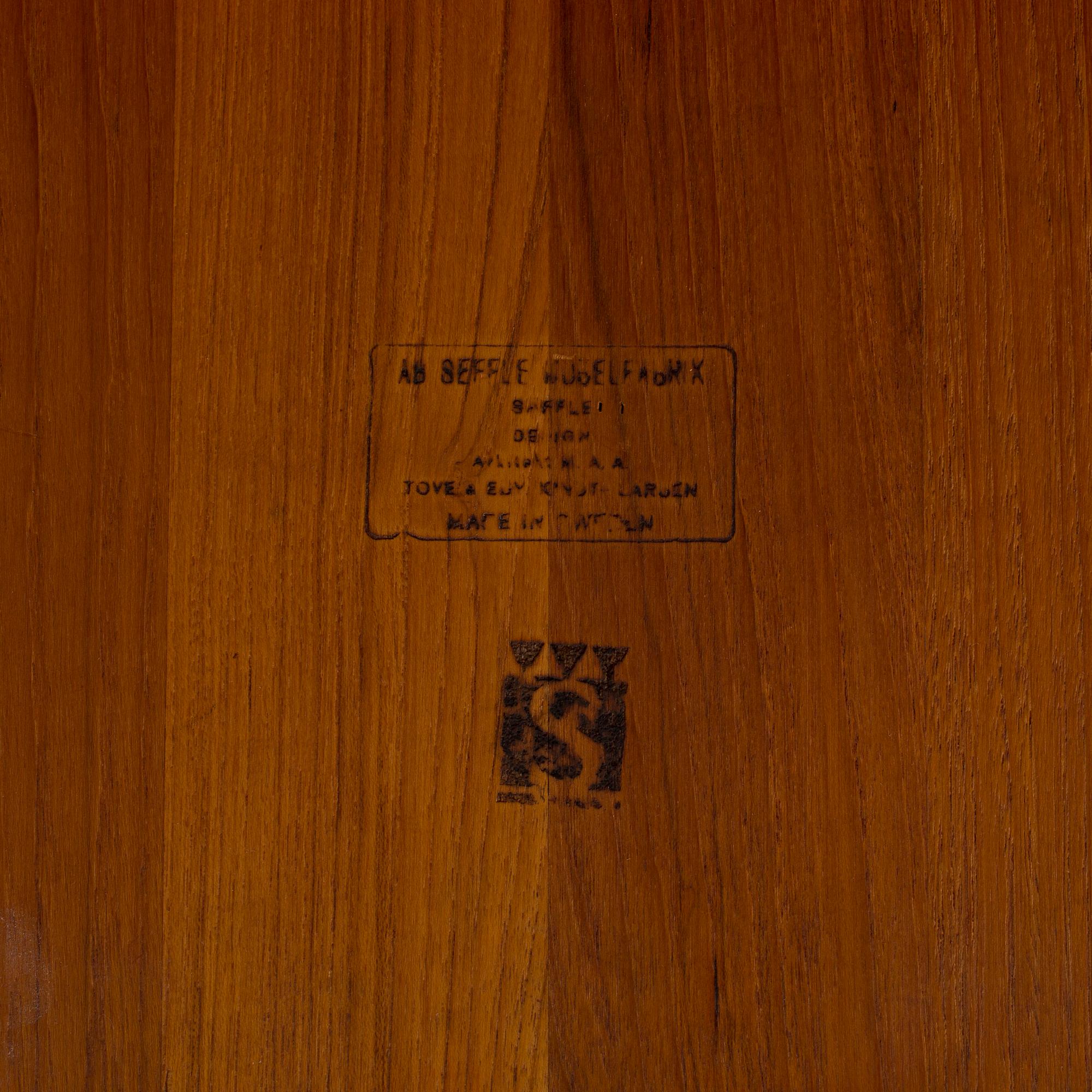 A teak sofa table by Tove and Edvard Kindt-Larsen for Seffle möbelfabrik 1950/60s.