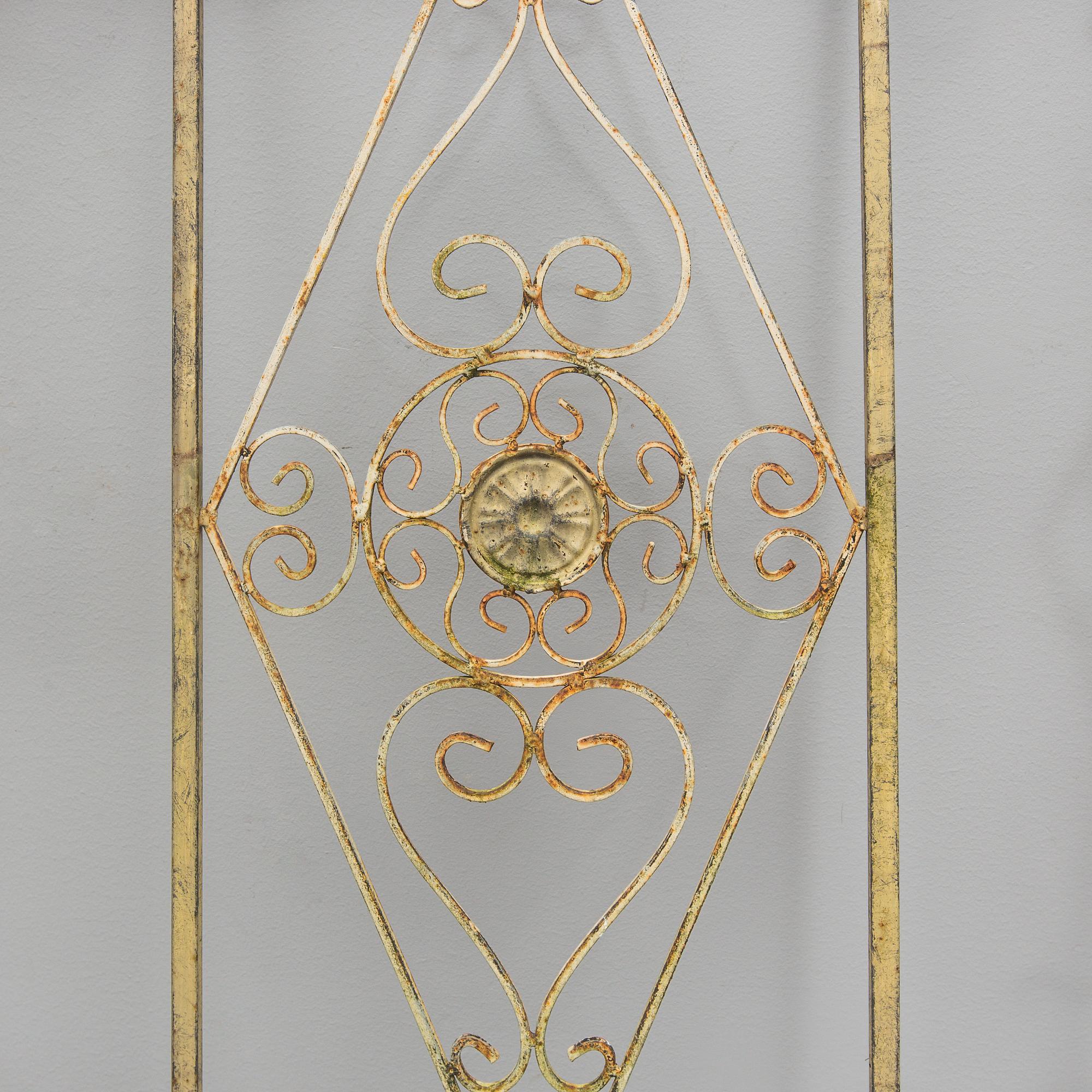 SMIDESGALLER, troligen till balkong eller terrass, 8 delar, omkring 1900.