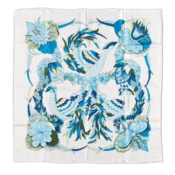 1331. A 1970s silk scarf by Hermès, "Tahiti".