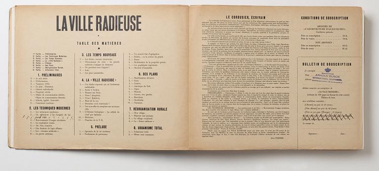 LE CORBUSIER, "La Ville Radieuse".