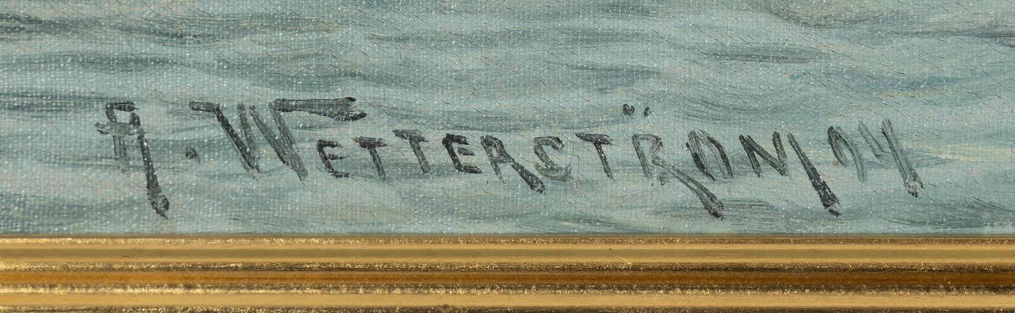 Alfred Wetterström, oil on canvas, signed and dated -94.