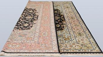 Matta, Täbris, part silk, s.k. 70 Radj, ca 350 x 250 cm.