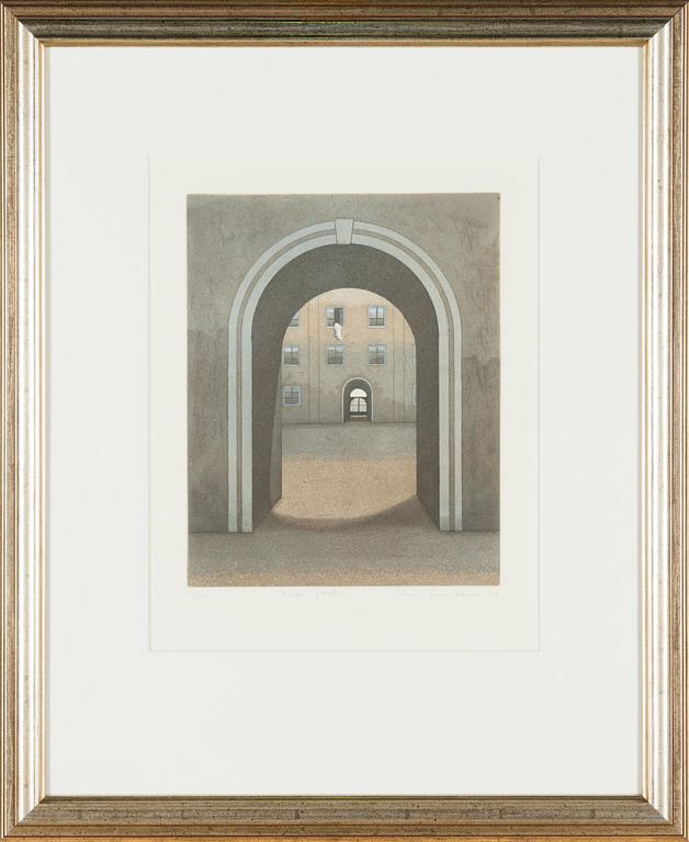 Elina Luukanen, etching and aquatint, signed and dated -96, numbered 12/60.