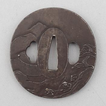 Tsuba, unsigned, Japan, Edo-period.