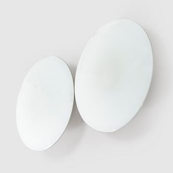 Arne Jacobsen, a pair of 1960's 'AJ-Eklipta' ceiling / wall lamps, for Louis Poulsen/licensed manufacturer Orno, Stockmann.