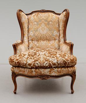 FÅTÖLJ, rokokostil, 1900-talets andra hälft.