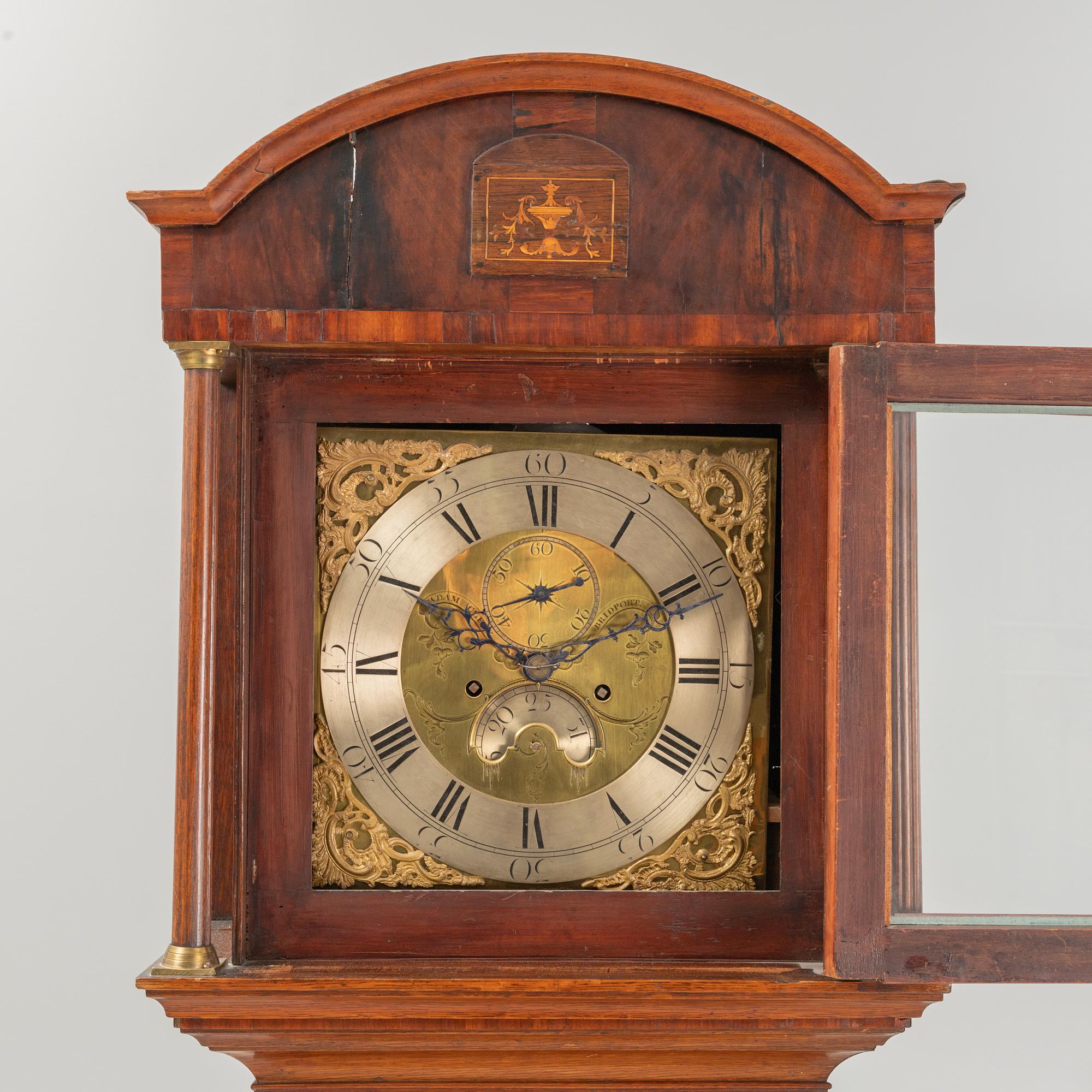 Adam Cleak, a locncase clock from around the year 1800.