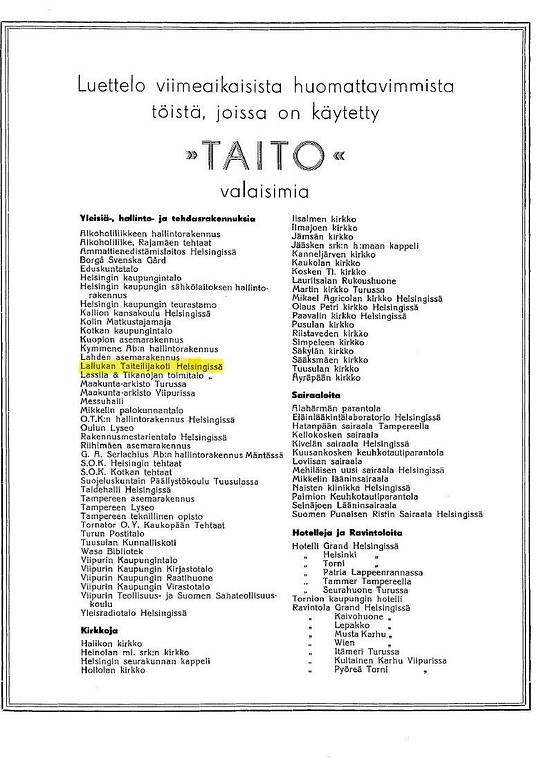 Paavo Tynell, golvlampa / ateljélampa, beställningsarbete, Taito 1933.