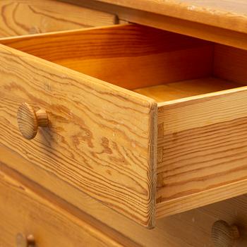 NORDISKA KOMPANIET, a pair of pine chest of drawers, model "Hytte", Sweden 1940's.