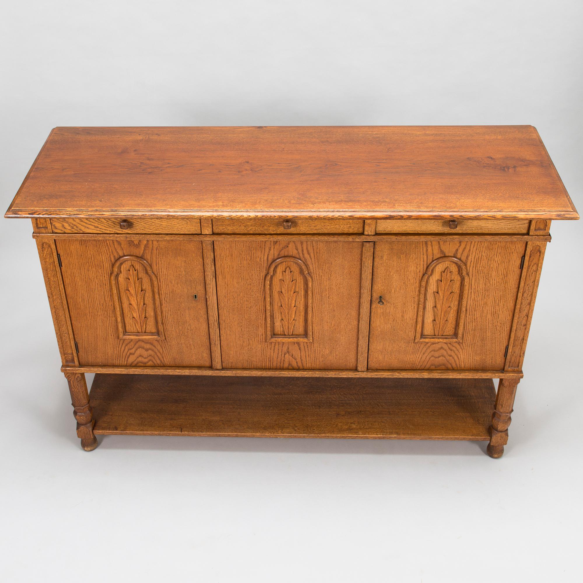 WERNER WEST, a mid-1920's sideboard  for Oy Stockmann Ab, Keravan puusepäntehdas.