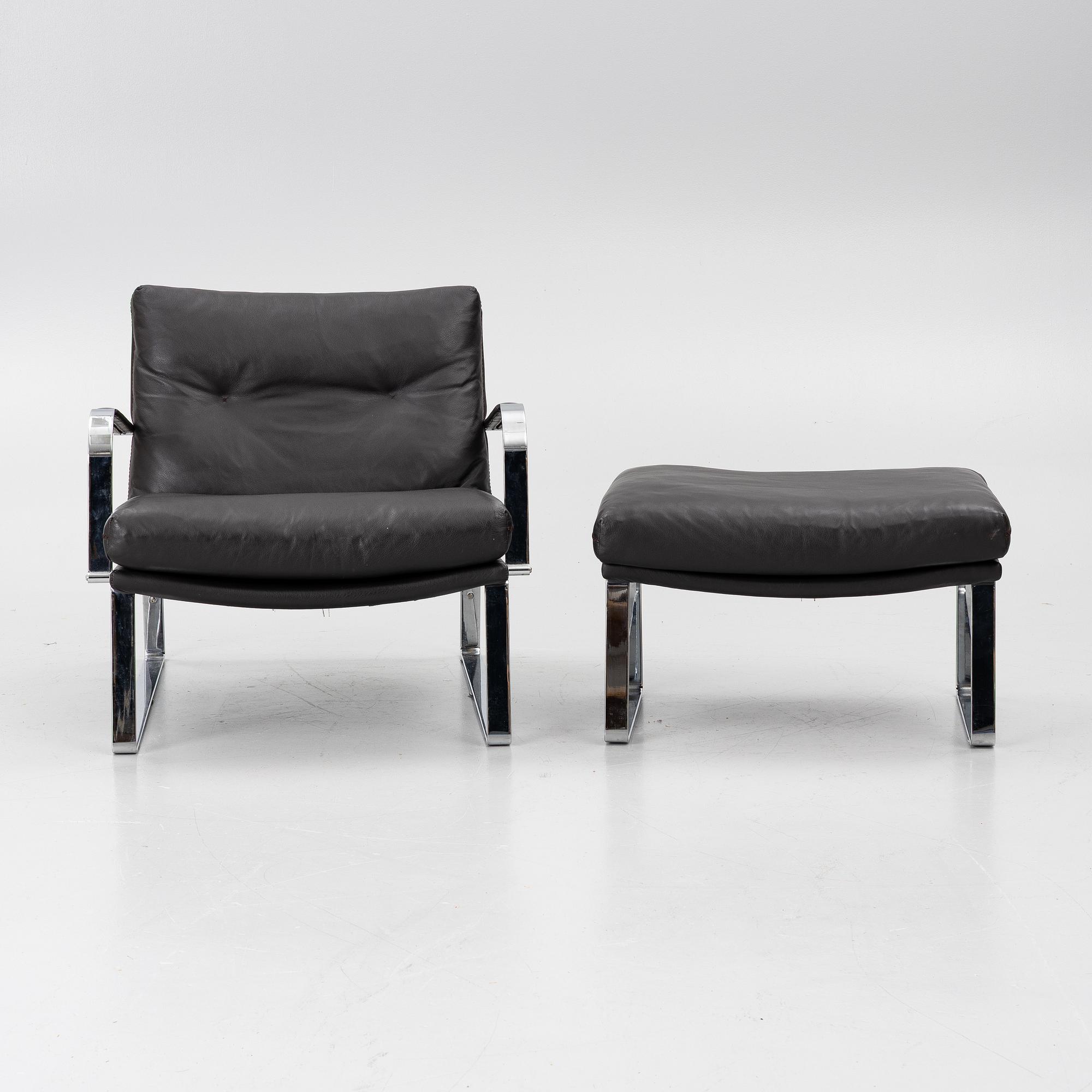 Lenka Teilmann, armchair with footstool, “Shabby”, Conform, 2000s.