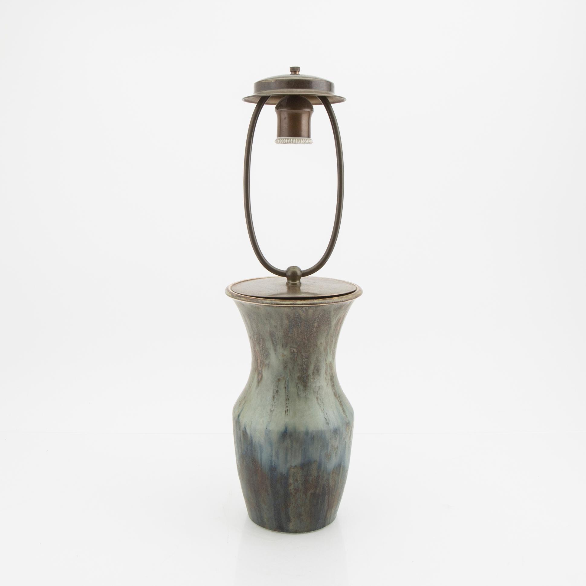 A porcelain table lamp by Bing & Gröndahl from the 1920's.