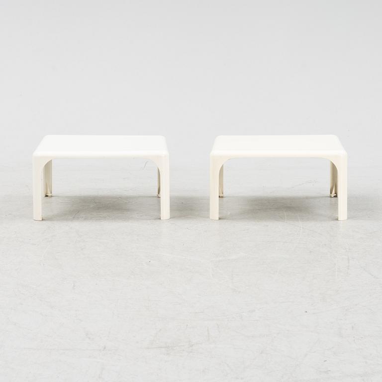 A pair of Demetro 45 tables by Vico Magistretti for Artremide.