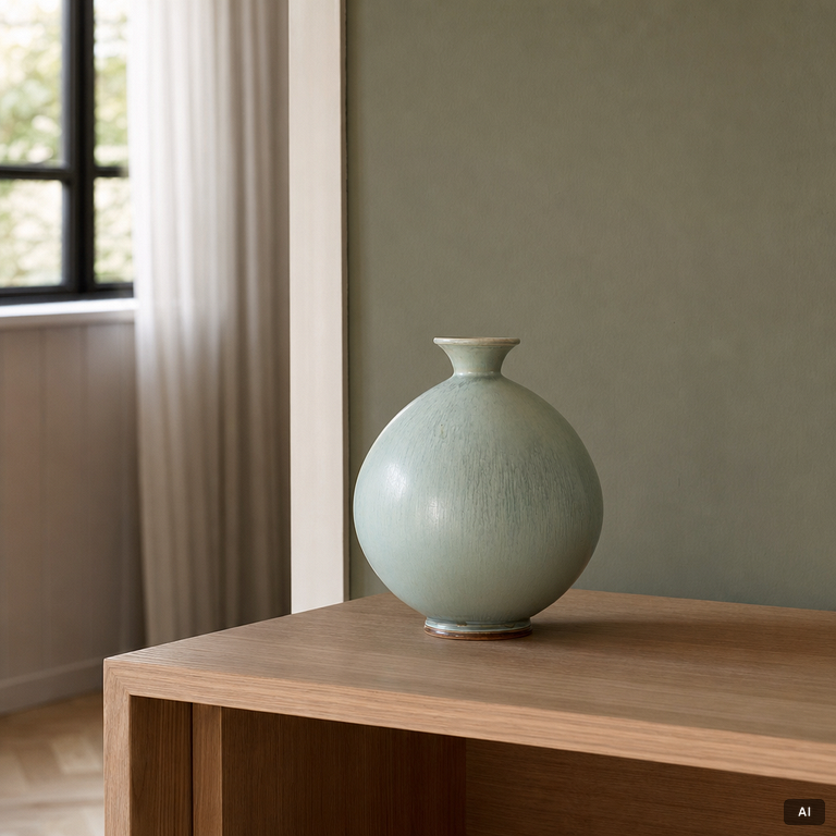 Berndt Friberg, vase, stoneware, Gustavsberg Studio 1974.