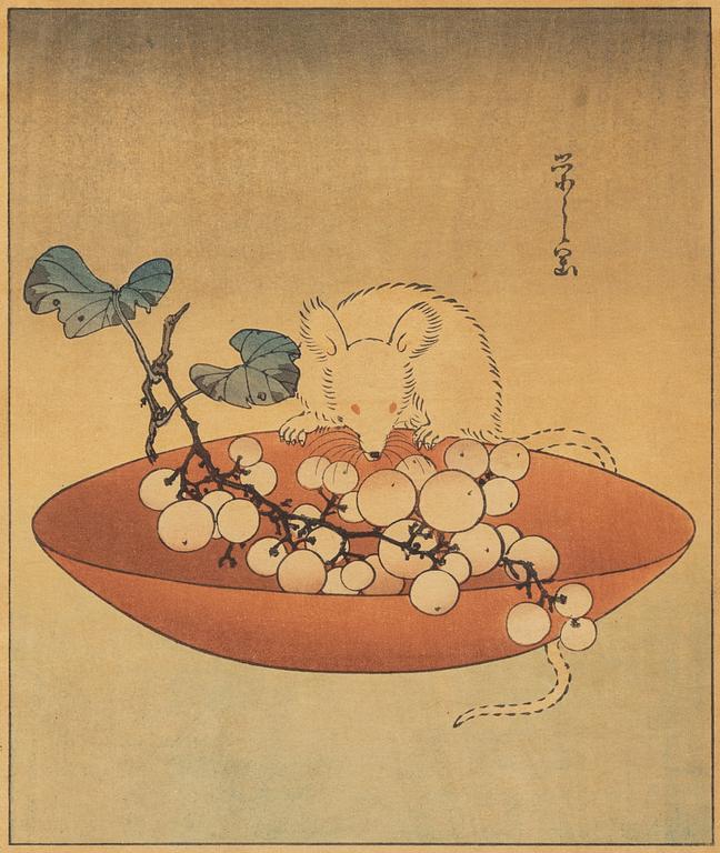 Hosada Eishi, after, a colour woodblock print, Japan, presumably 1930's.