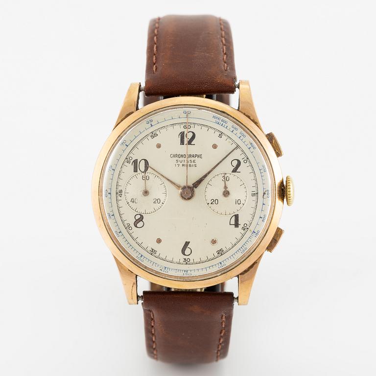 Chronographe Suisse, wristwatch, chronograph, 37.5 mm.