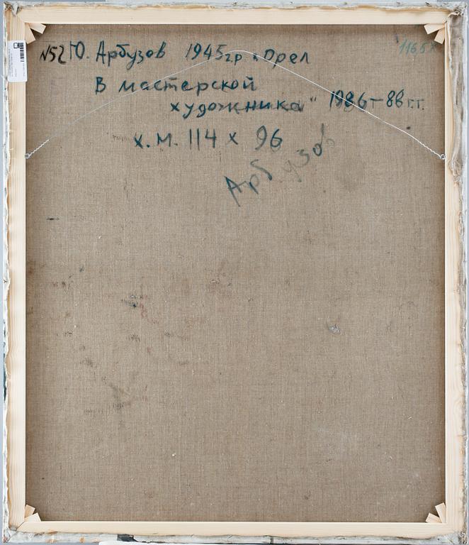 OKÄND KONSTNÄR, olja på duk, Ryssland. Sign a tergo.