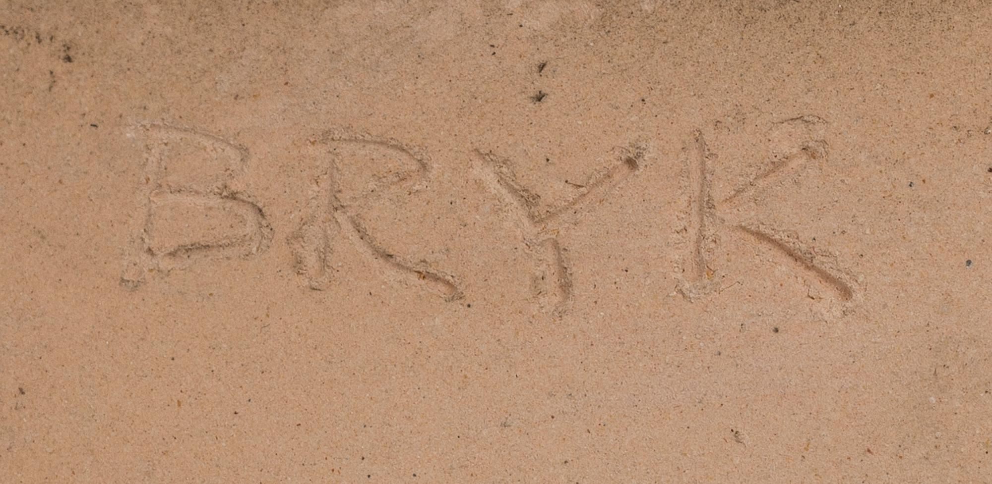 RUT BRYK, KERAMIKRELIEFER, ETT PAR. Sign. Bryk.