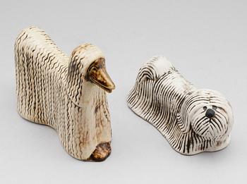 FIGURER, 2 st, stengods, Lisa Larson, Gustavsberg.