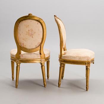 A PAIR OF GUSTAVIAN CHAIRS, late 18th century.