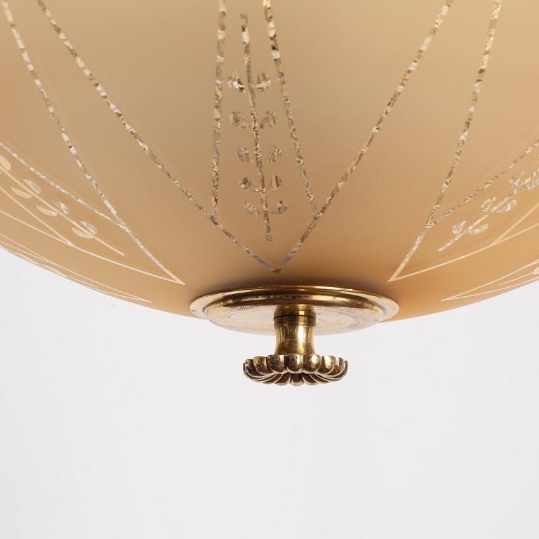 Bertil Brisborg, taklampa, variant av modell "31020/1890", Nordiska Kompaniet, 1940-tal.