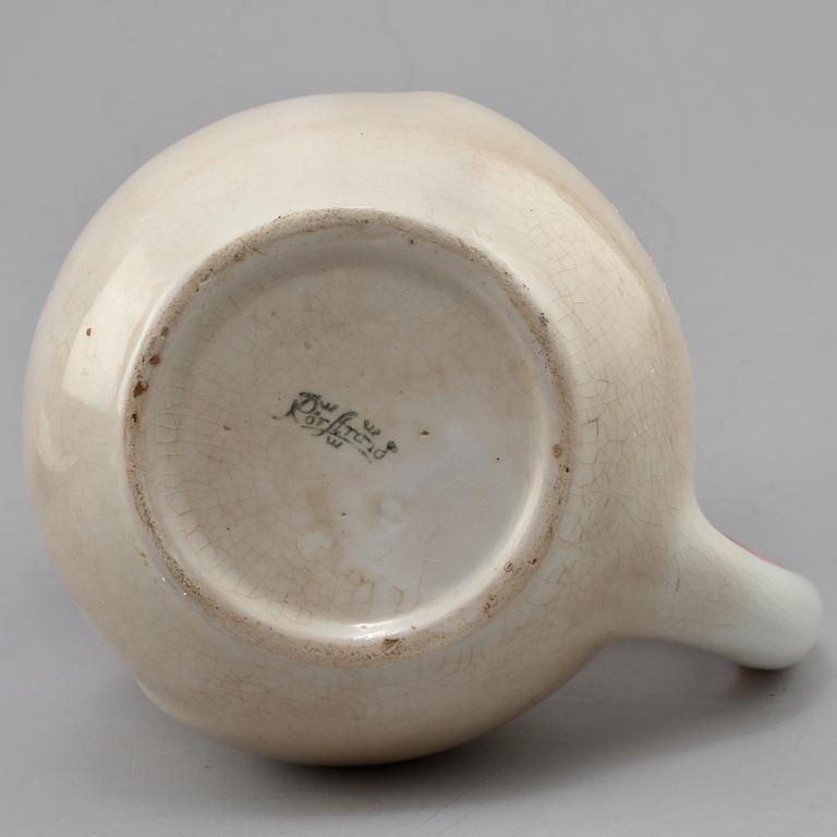 GRISKANNA samt GRISFAT, flintgods, Rörstrand, 1900-talets första del.