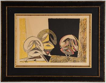 Max Ernst, lithograph in colours, 1950, signed XXXV/LX.