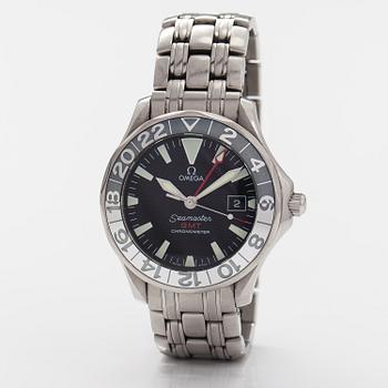 OMEGA Seamaster, GMT, chronometer, rannekello, 41 mm.