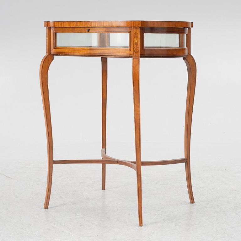 Display table, Louis XV style, circa 1900.