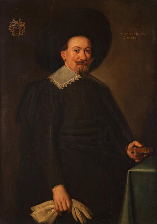 Nicolas Eliasz. Pickenoy Tillskriven, Mansporträtt, Aetatis 44 Ao 1636.