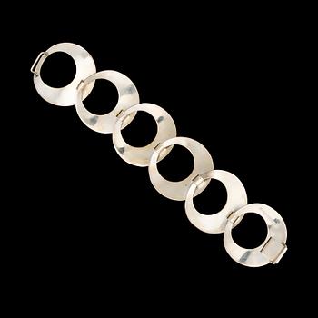 MIRJAM SALMINEN, A BRACELET, sterling silver, Kaunis Koru 1970.