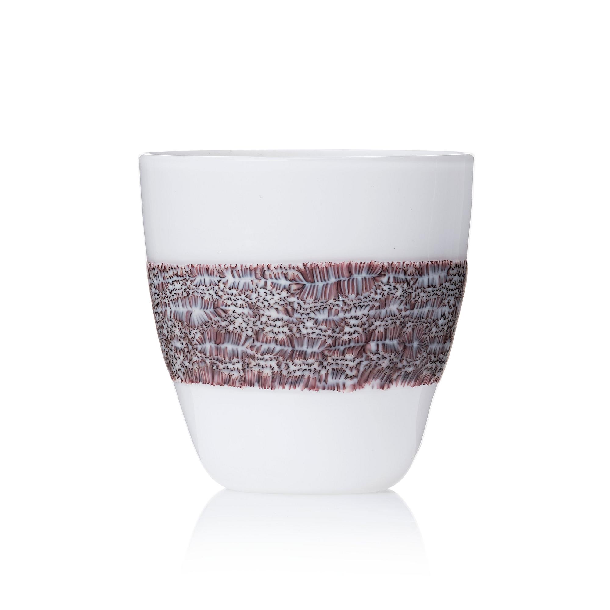 Riccardo Licata, a "Fascia murrine" glass vase, Venini, Murano, Italy 1950s-60s.